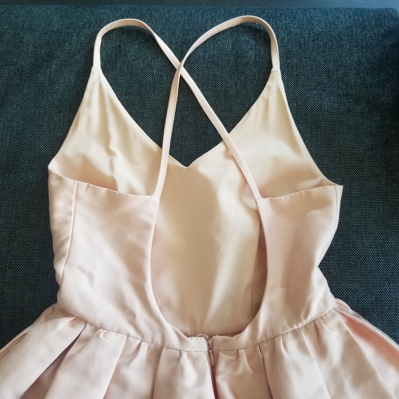 Gracia Pink Babydoll, Pleated Mini Dress -size small - Picture 4 of 12